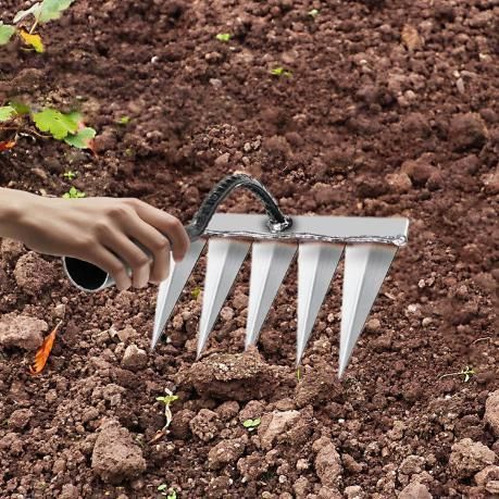 WeedXpert™ – 5 Teeth Carbon Steel Weeder
