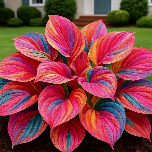 Rare Multi colour Hosta Seed + Free Plant Growth Serum