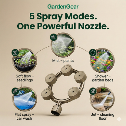 5 in 1 High Pressure Spray Nozzle