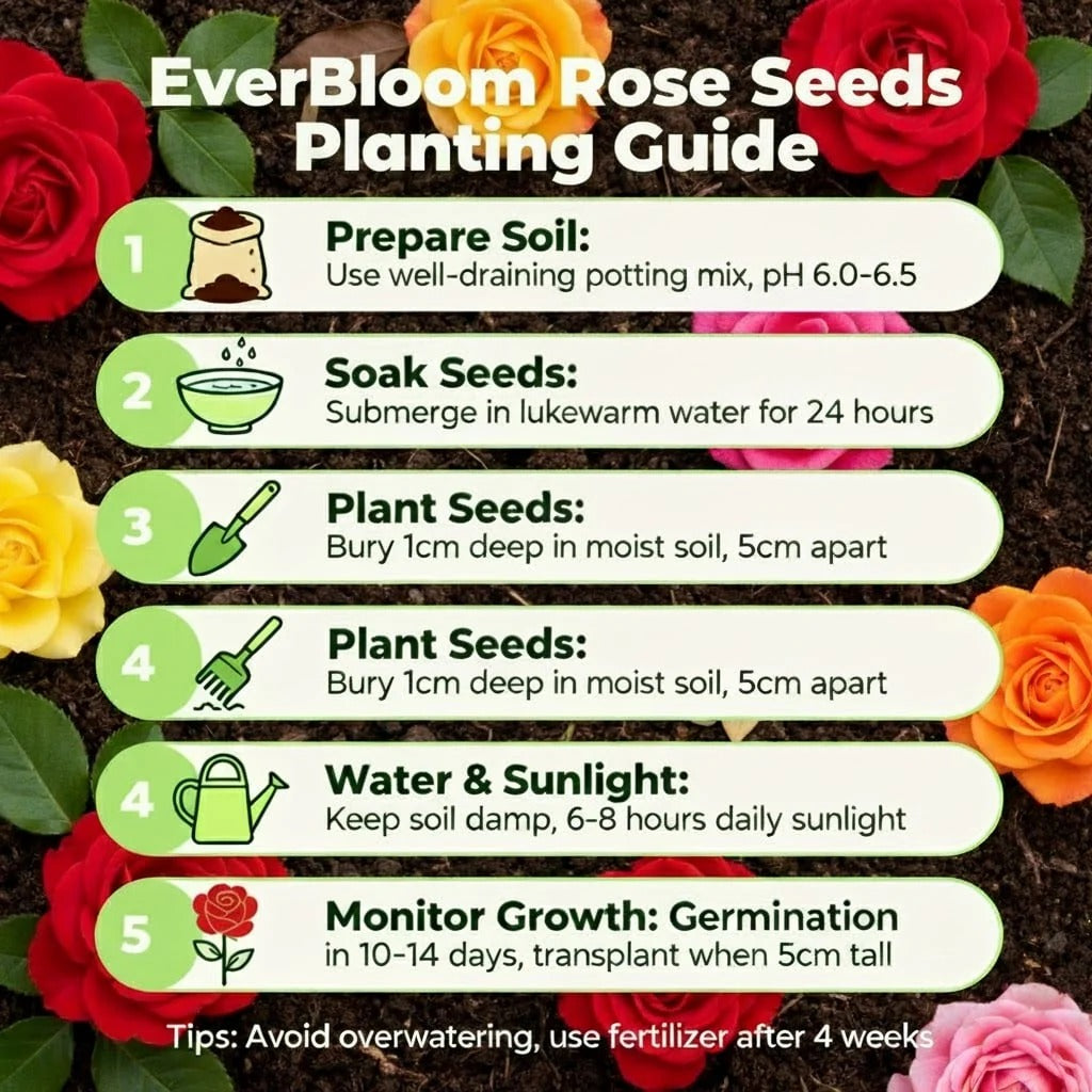 EverBloom Climbing Roses Seeds 🌸BUY 1 GET 1 FREE🌸